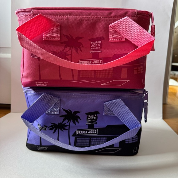 Trader Joe's Lavender and Pink Mini
Insulated Cooler Tote Bags - Picture 3 of 5
